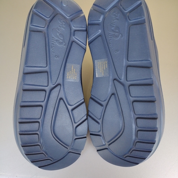 My Pillow Slide Sandals Blue Mens Size 8 Shoes Wide Strap Cushioned Comfort - Picture 4 of 6